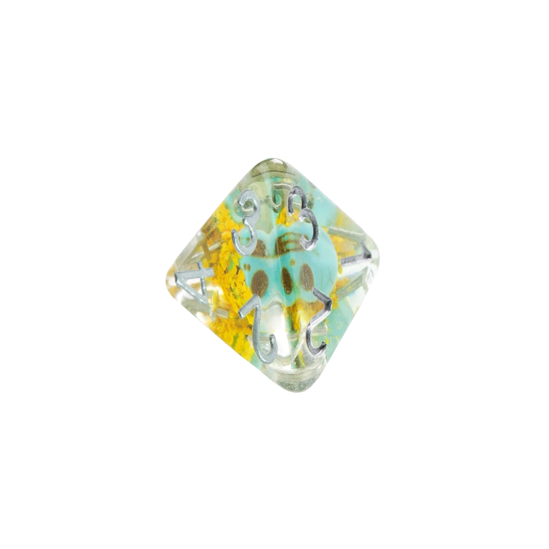 Gamegenic | RPG Dice Set | Embraced Series Green Skull