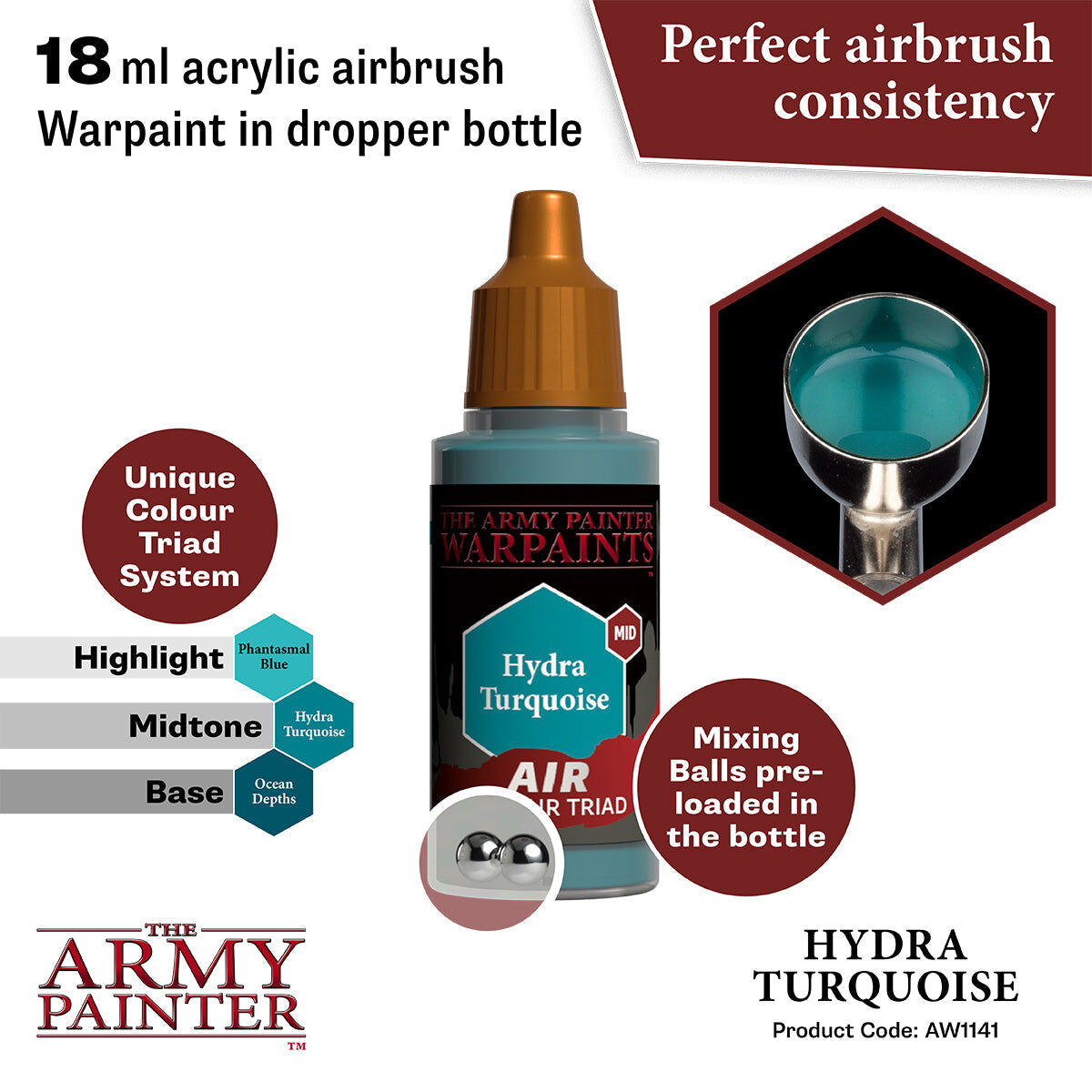 The Army Painter - Hydra Turquoise - Warpaints Air