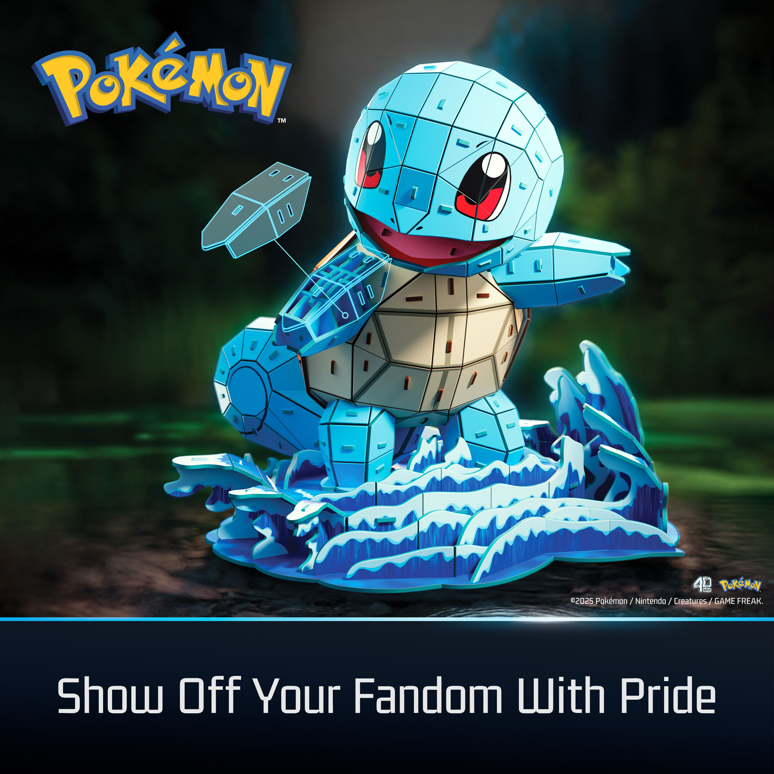 Spin Master | Shiggy 4D Build Puzzle | Pokémon