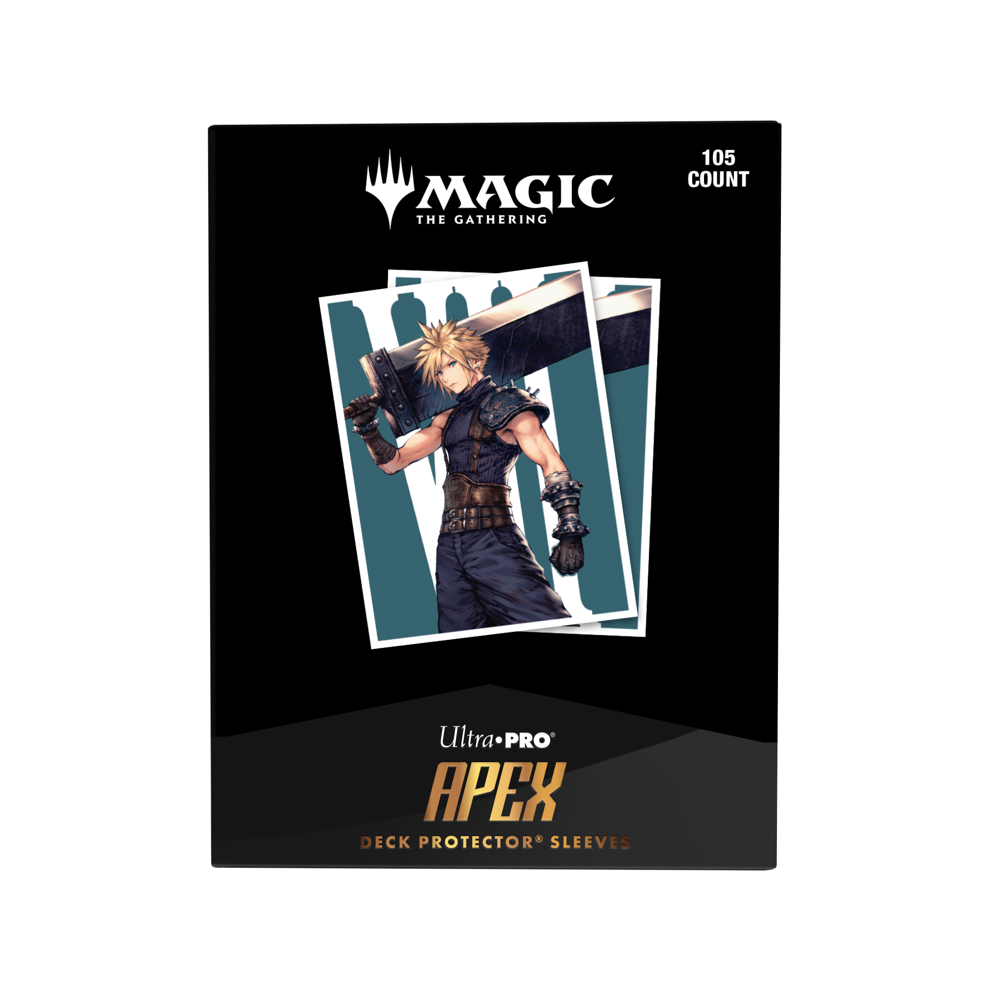 Ultra Pro | MTG - FINAL FANTASY - Cloud, Ex-SOLDIER | 105pcs APEX DECK PROTECTOR Sleeves