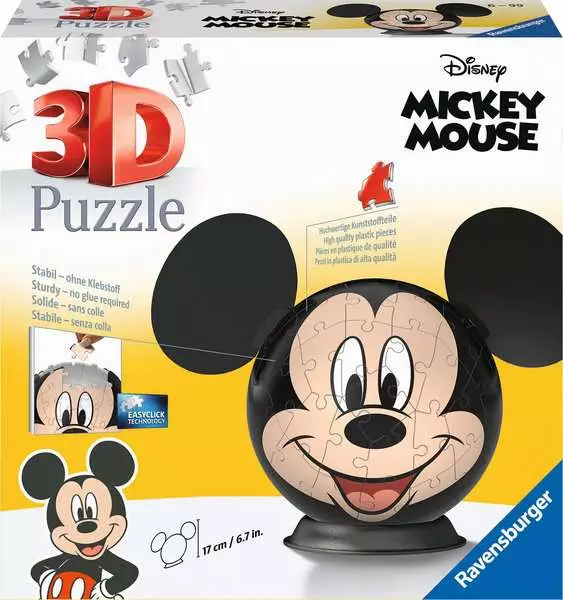 Ravensburger | Disney Mickey Mouse | 3D Puzzle Ball