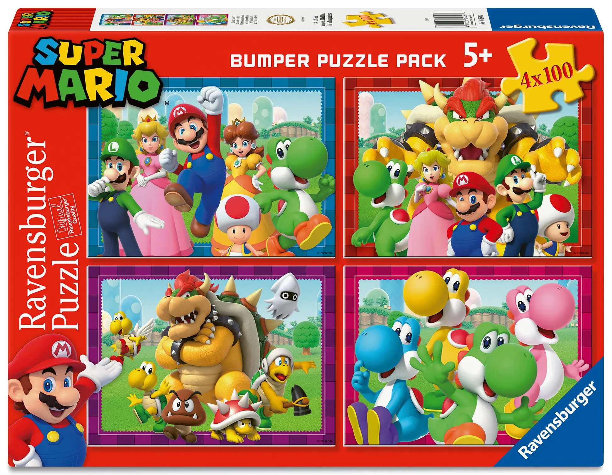 Ravensburger | Super Mario | 4-in-1 Puzzle