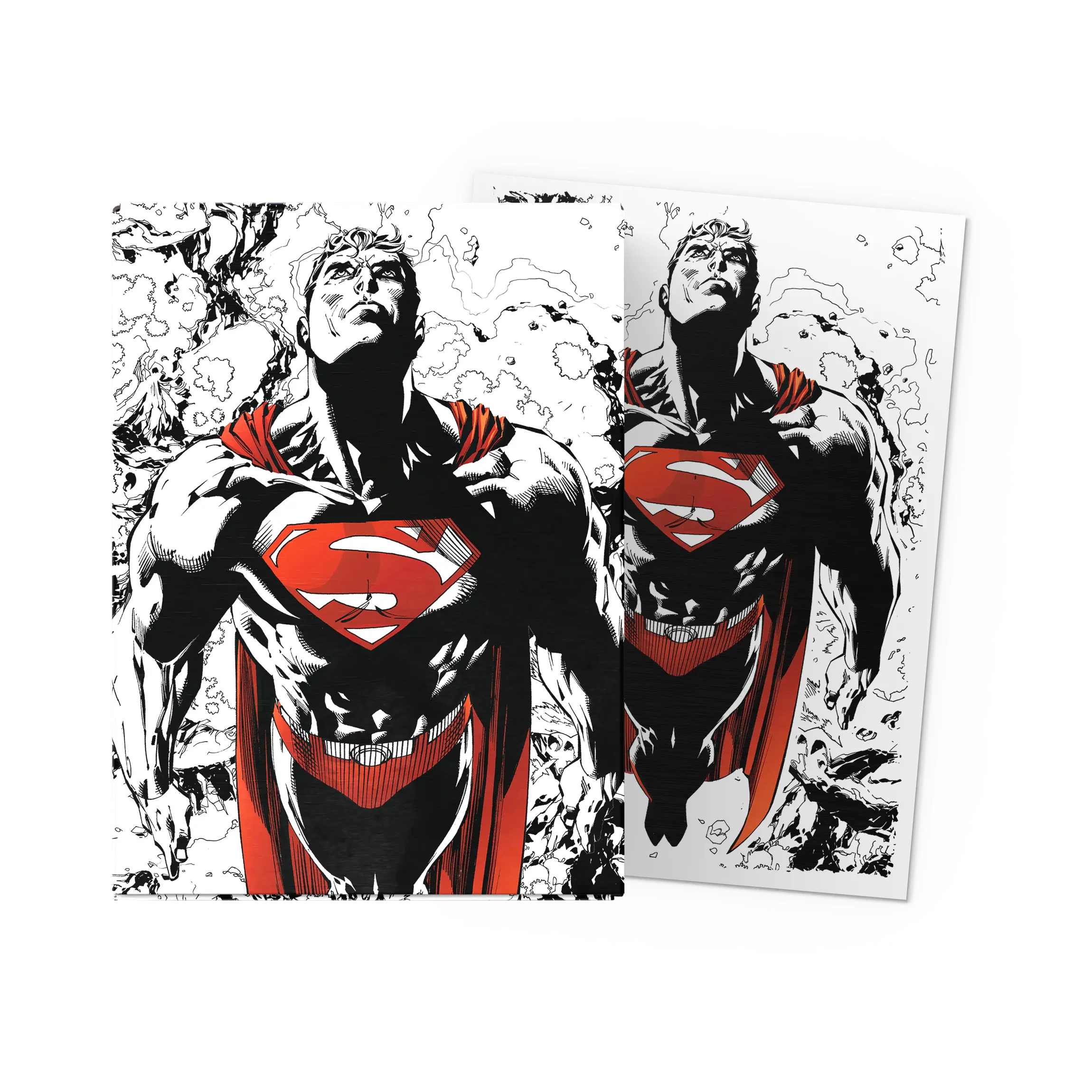 Dragon Shield: Superman Core (Red/White Variant) - Matte Dual Art Sleeves - Standard Size