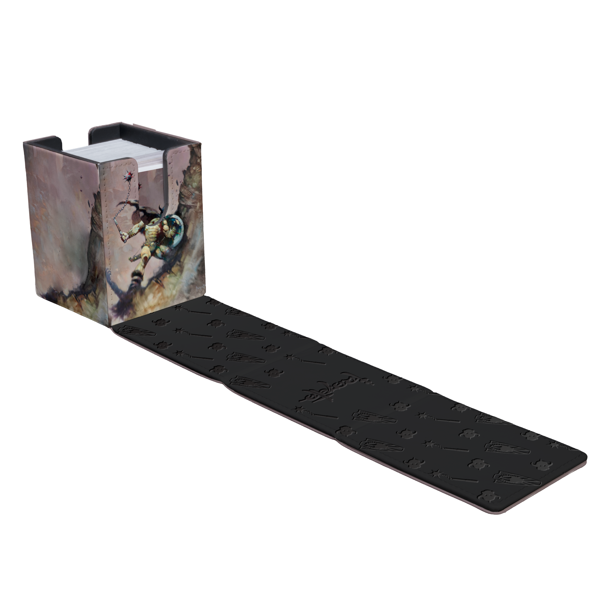 Ultra Pro - "Warrior with Ball and Chain" by Frank Frazetta - ALCOVE® FLIP DECK BOX®
