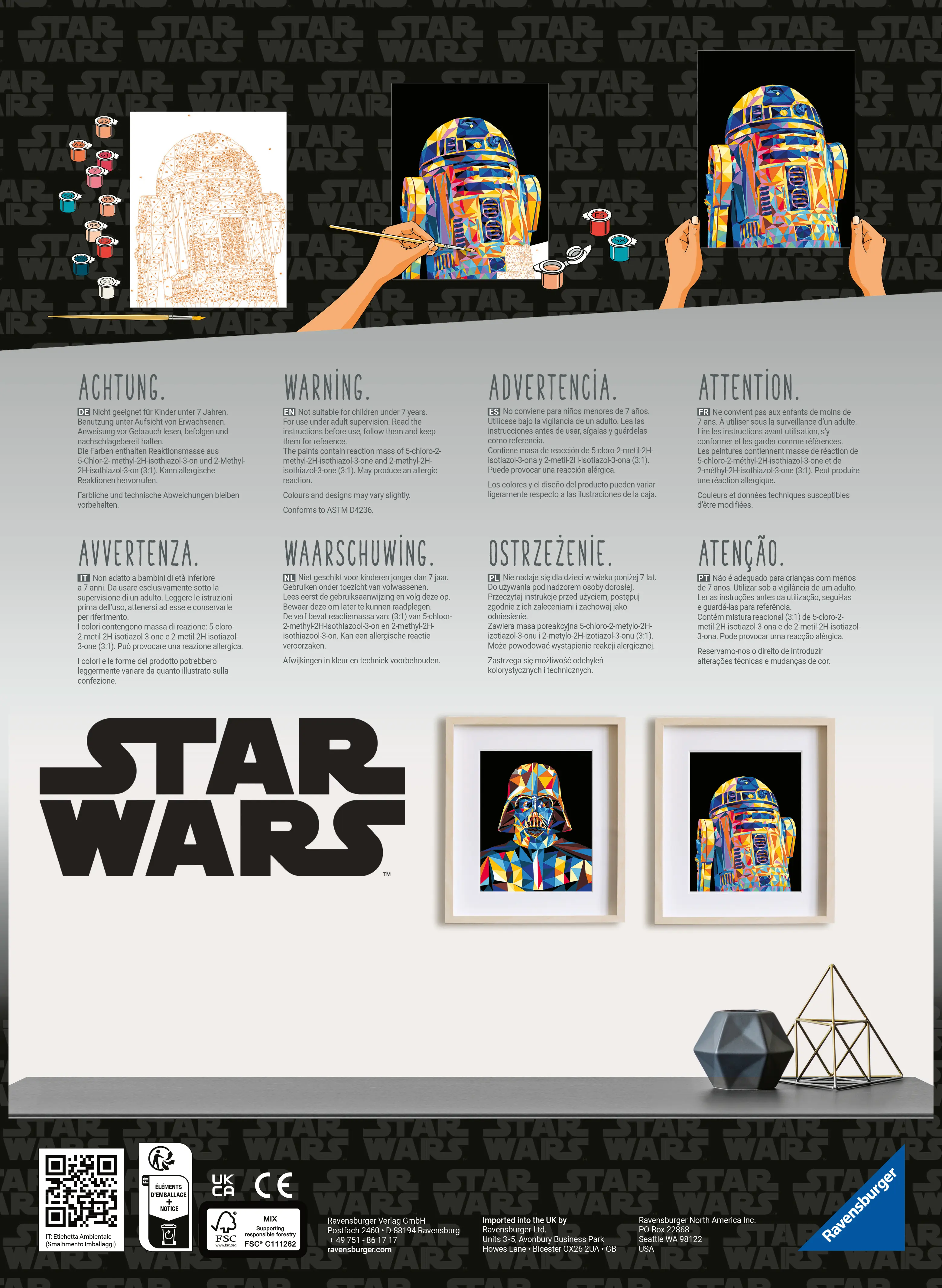 Ravensburger | Star Wars R2-D2 | CreArt Malen nach Zahlen