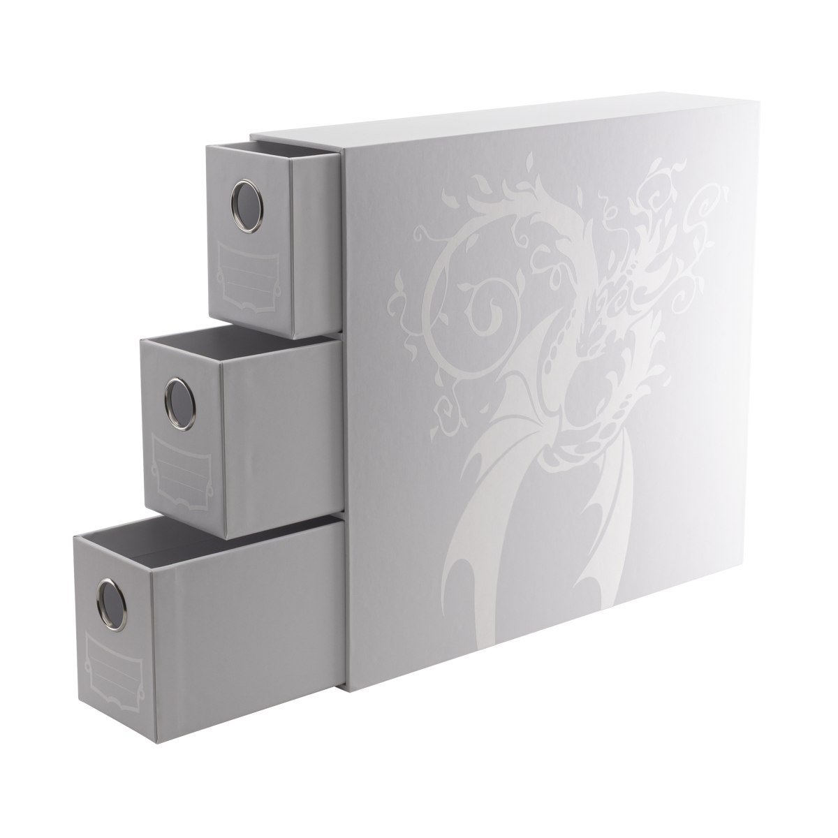 Dragon Shield | Fortress Card Drawer | Vertical 3 White