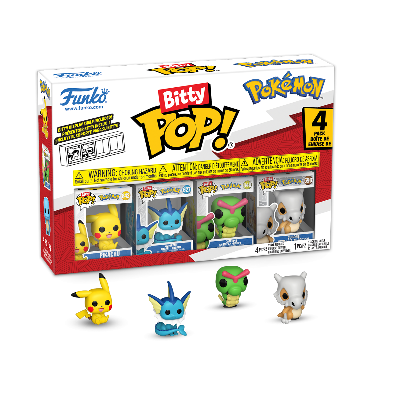 Bitty POP!: Pokémon Pikachu - 4 Pack Series 1