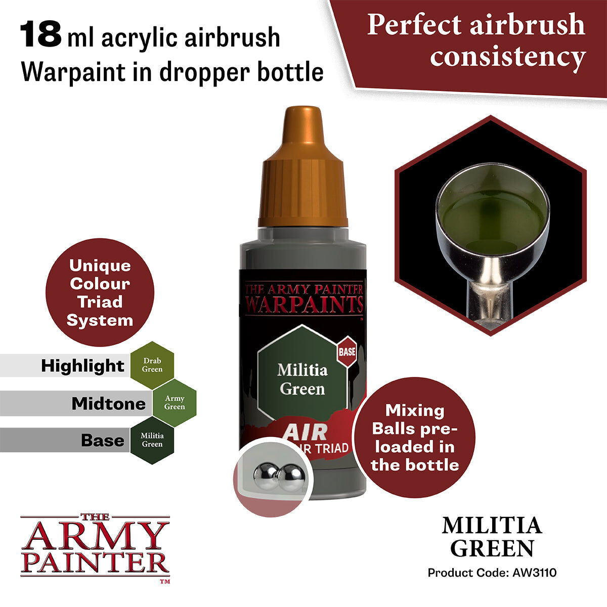 The Army Painter - Militia Green - Warpaints Air