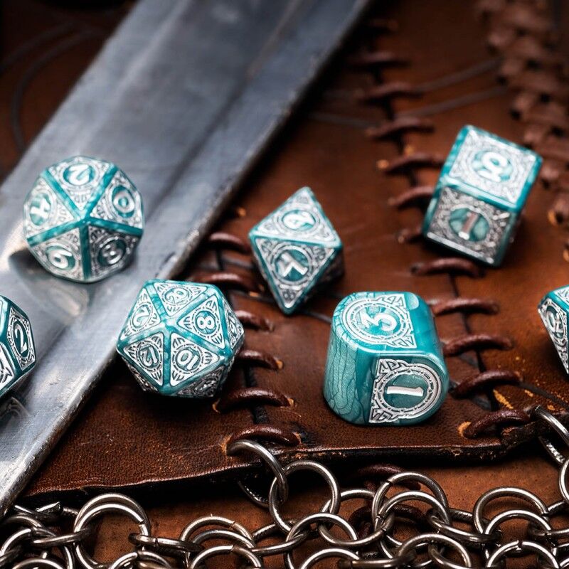 Q Workshop | Mjolnir | Viking Modern Dice Set