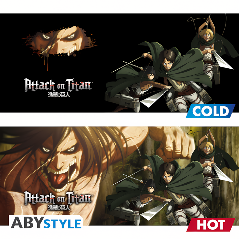 Abysse: Attack On Titan - Mug Heat Change 460ml - Titan S3
