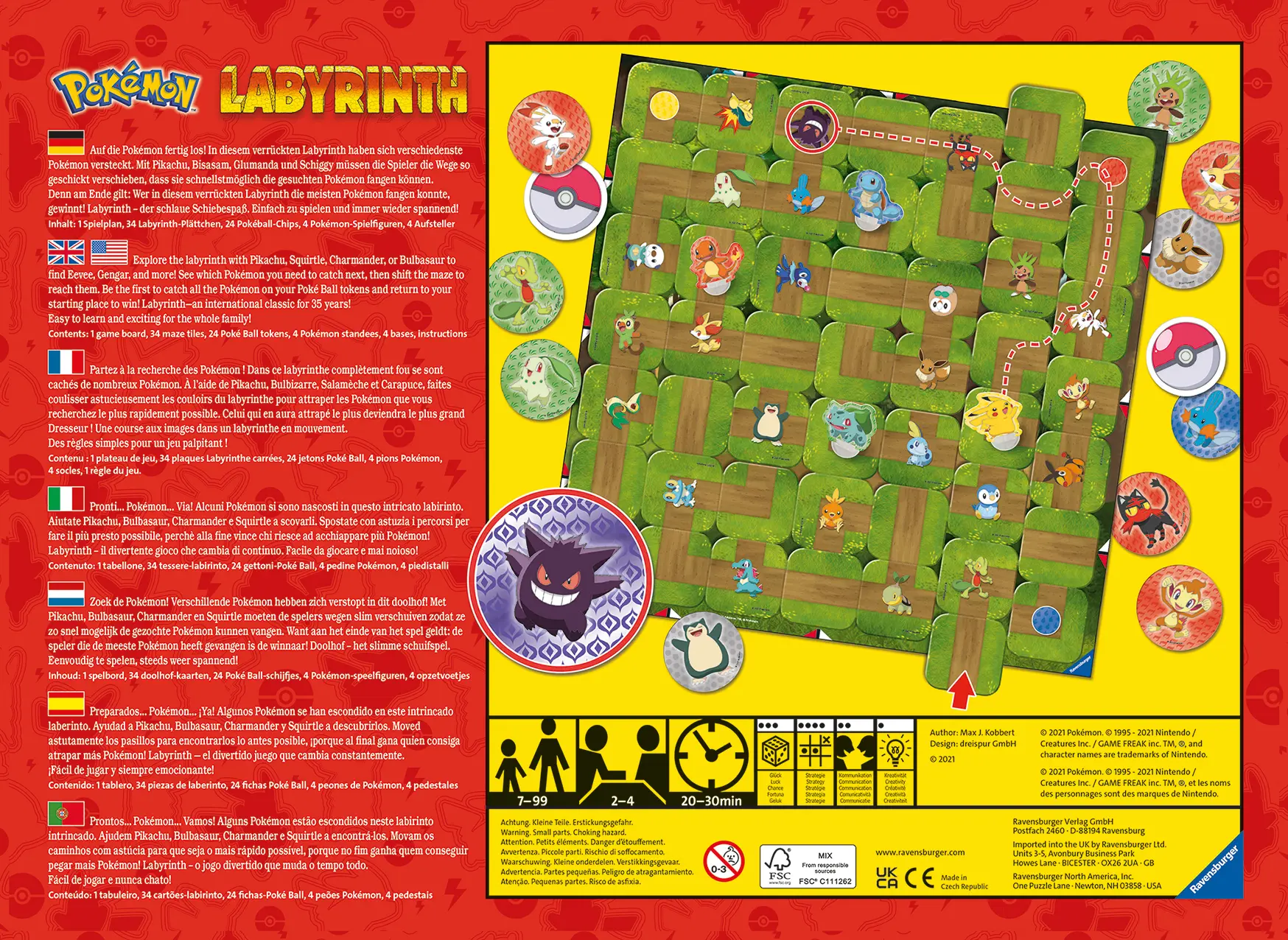Ravensburger | Pokémon Labyrinth | Gesellschaftsspiel