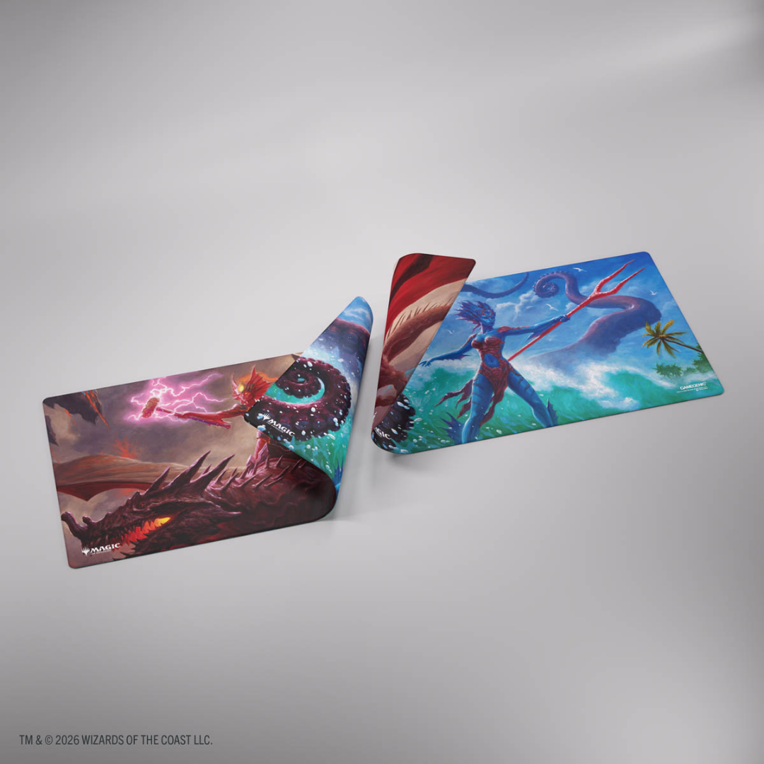 Gamegenic | MTG: Reality Fracture - Kiora of Salt and Sand/Kiora of Fire and Ashes | double-sided Playmat
