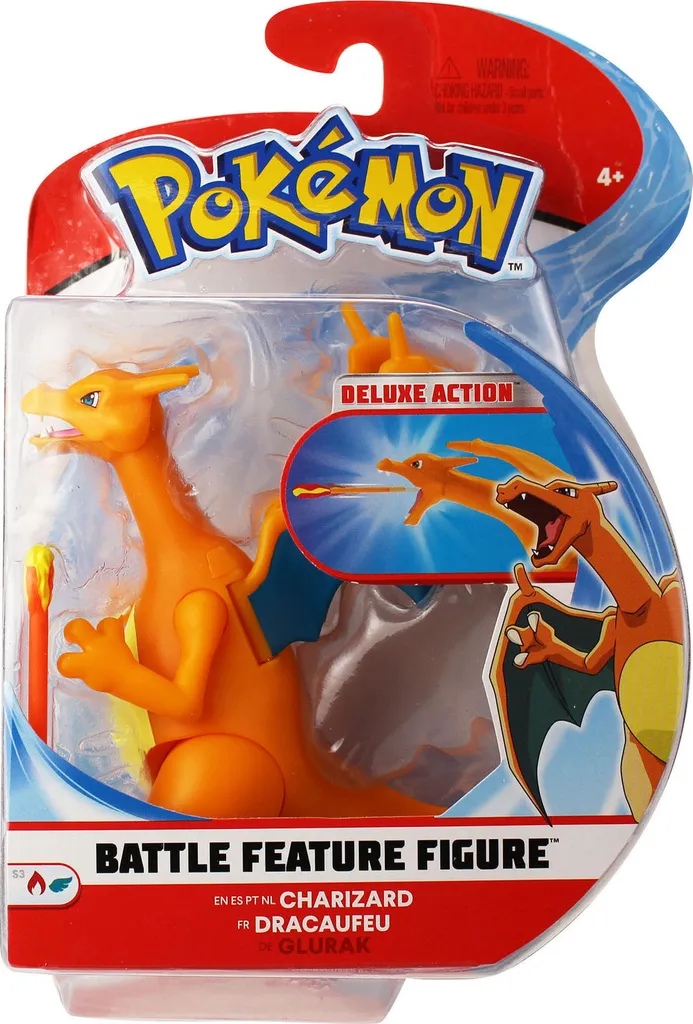 Jazwares: Pokémon Battle Feature Figure Charizard - Battle Figure 14cm
