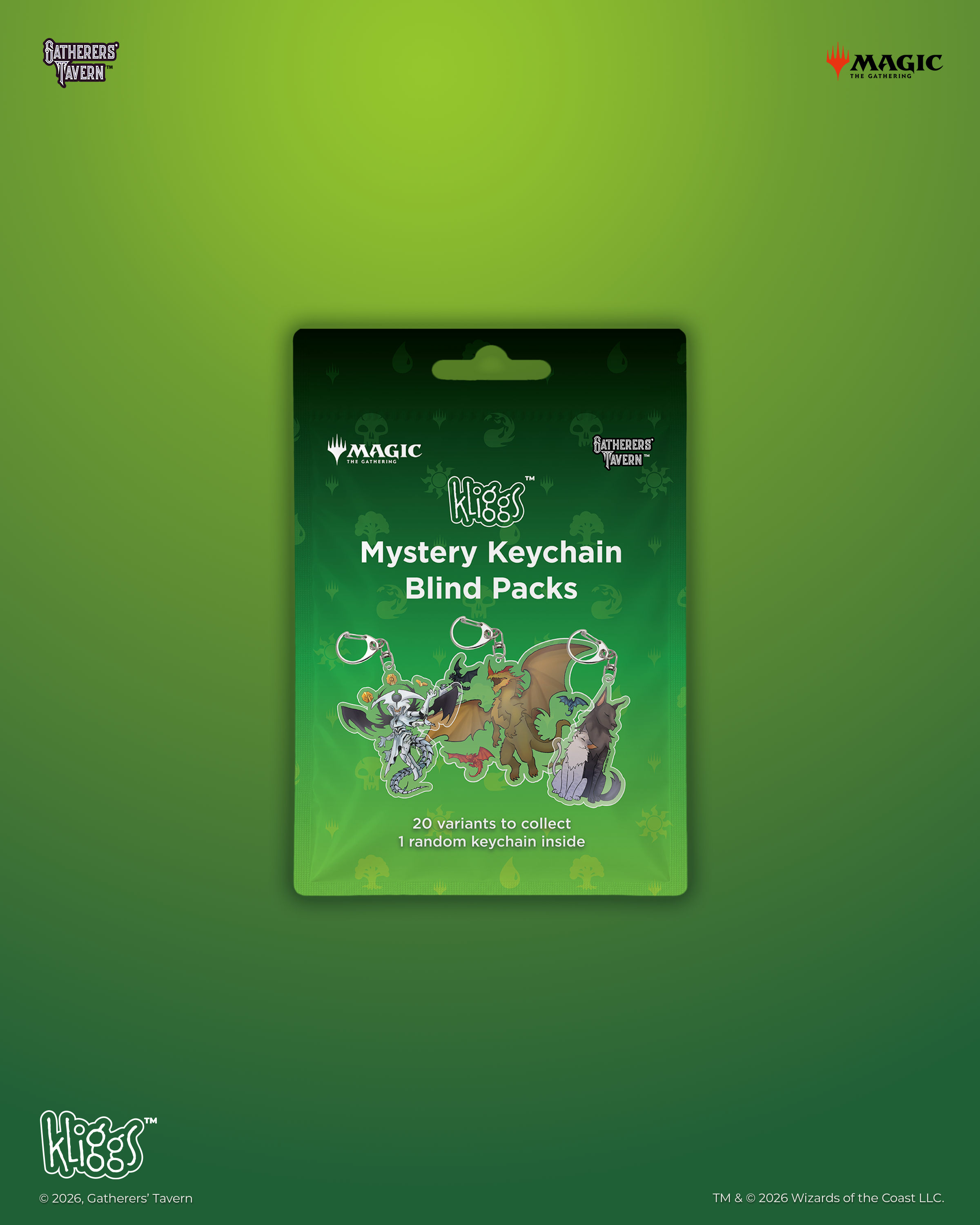 Gatherers' Tavern | Kliggs Keychain Blind Packs Box Commander Series 1 (20 Stück) | Magic: The Gathering