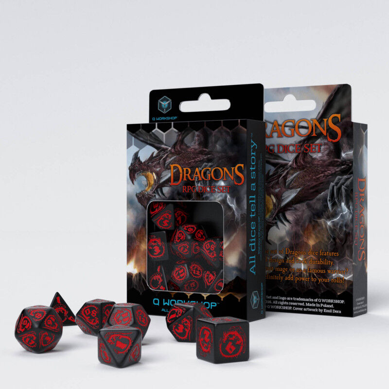 Q Workshop | Onyx | Dragons Dice Set
