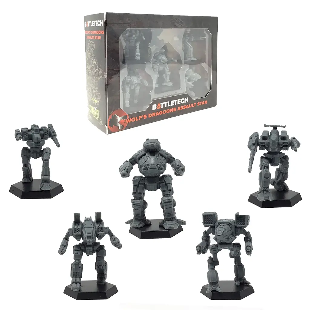 Catalyst Game Labs: BattleTech Wolfs Dragoons Assault Star - Miniature Games
