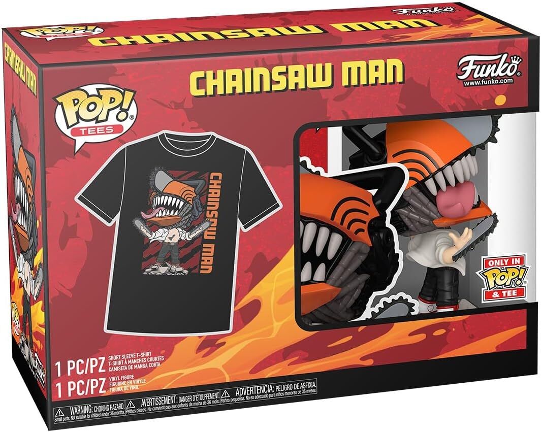 POP! Tee: Chainsaw Man Leaping - L