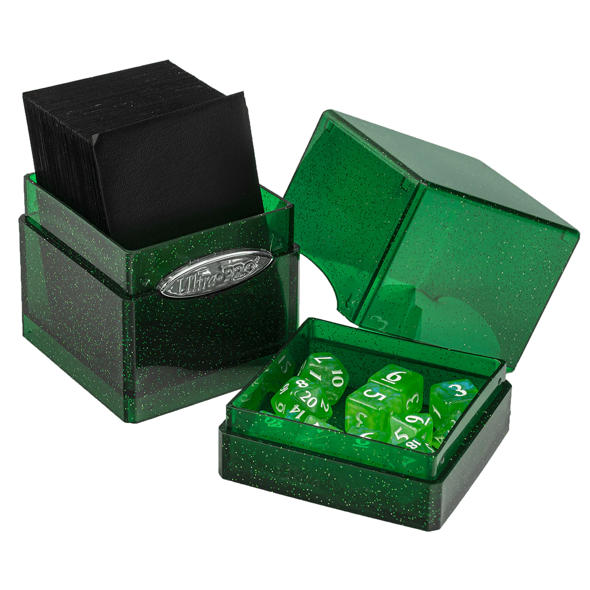 Ultra Pro - Satin Tower - Glitter Green