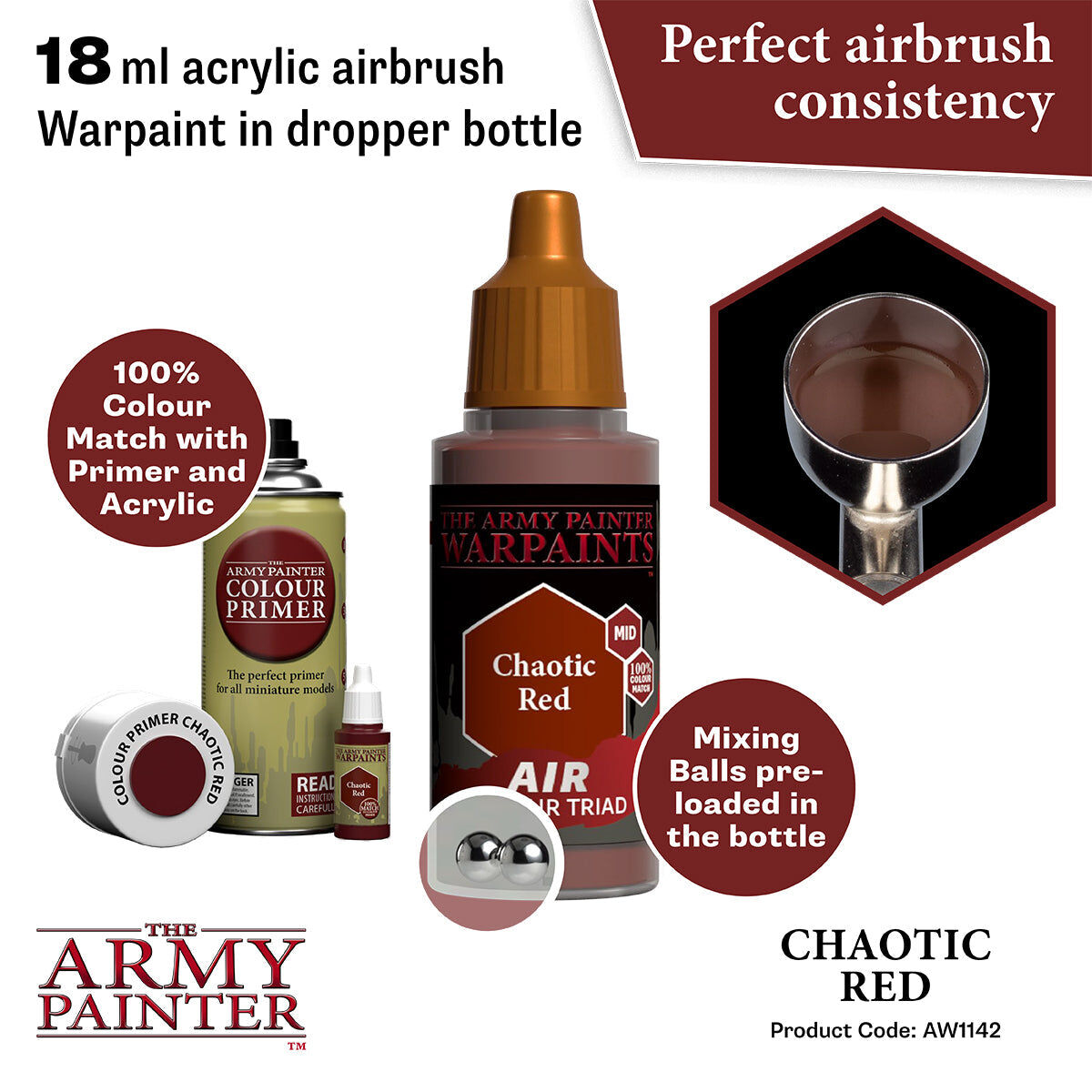 The Army Painter - Chaotic Red - Warpaints Air