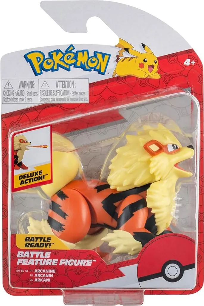 Jazwares: Pokémon Battle Feature Figure Arcanine - Battle Figure 11,5cm