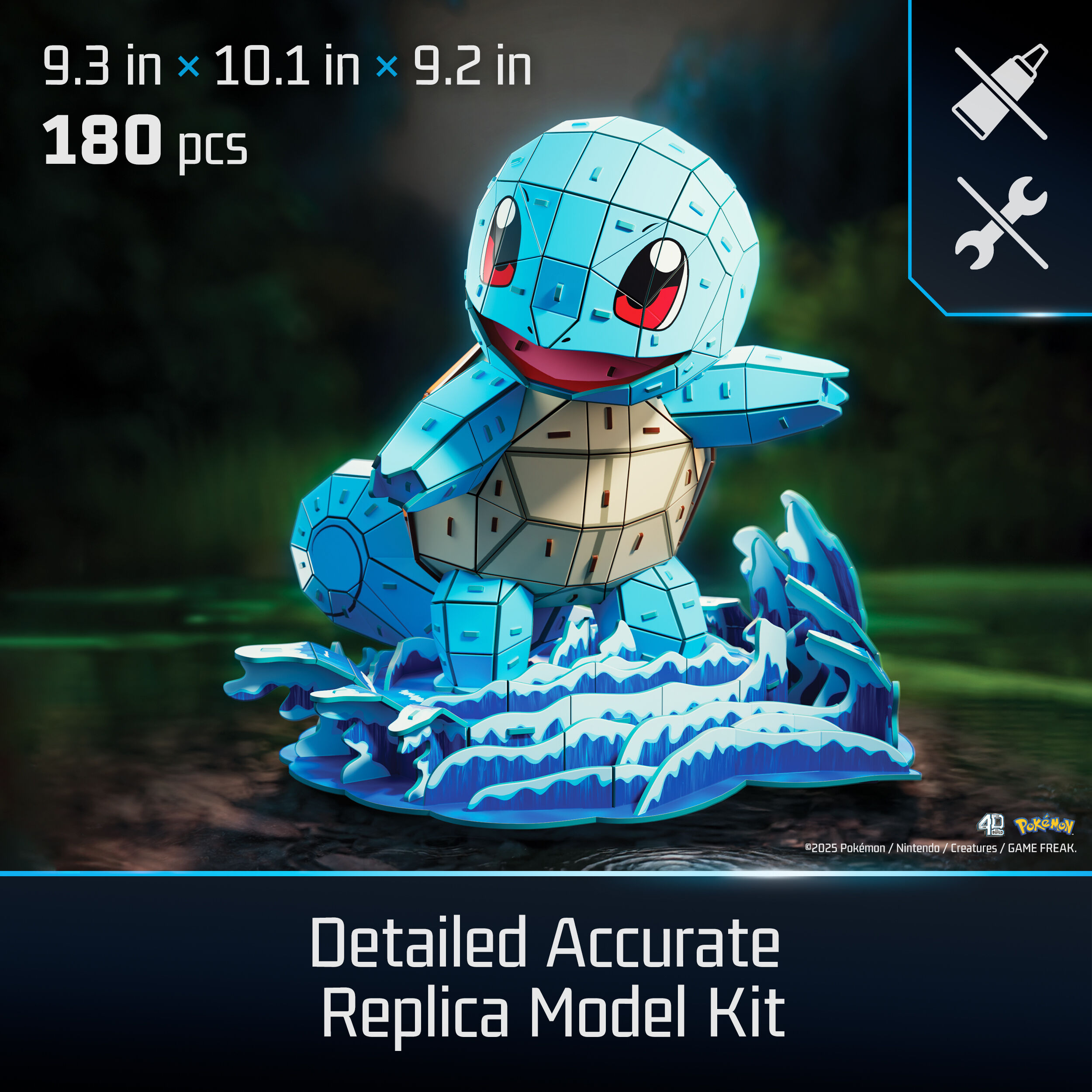 Spin Master | Shiggy 4D Build Puzzle | Pokémon