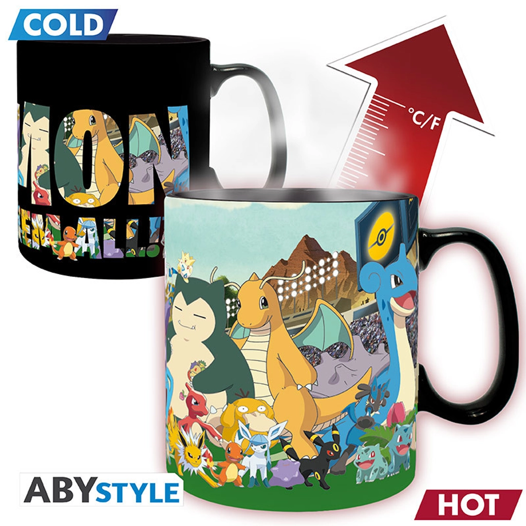 Abysse: Pokémon - Mug Heat Change 460 ml - "Gotta catch em all"