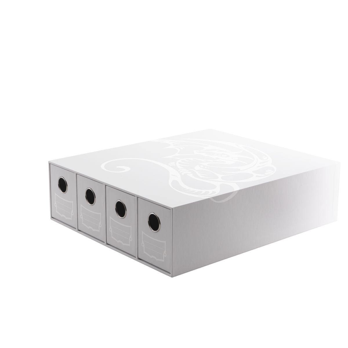 Dragon Shield | Fortress Card Drawer | Horizontal 4 White