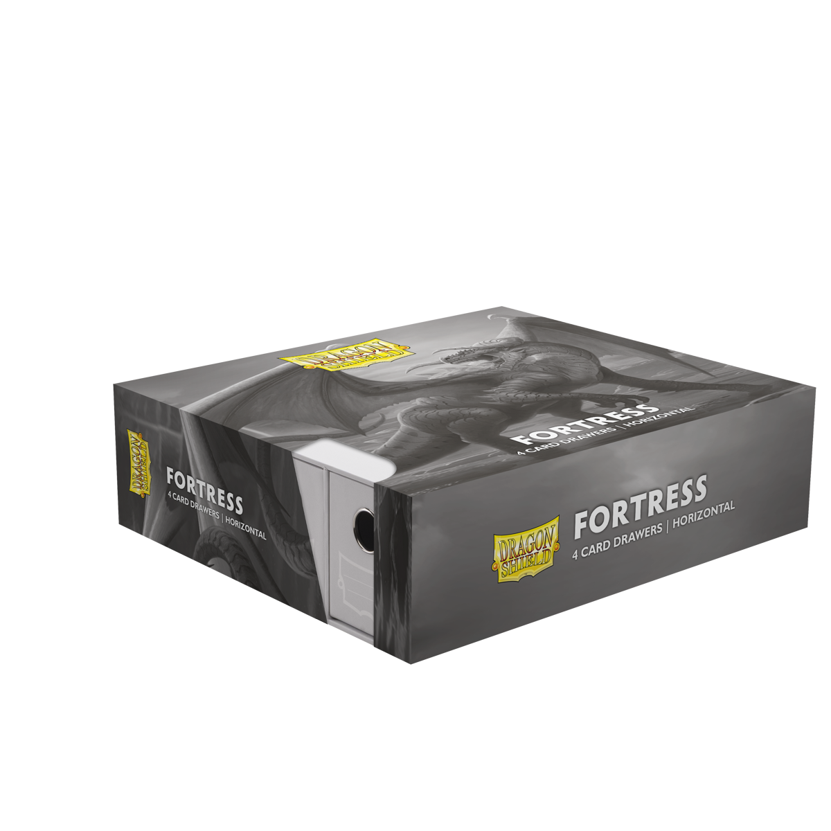 Dragon Shield | Fortress Card Drawer | Horizontal 4 White