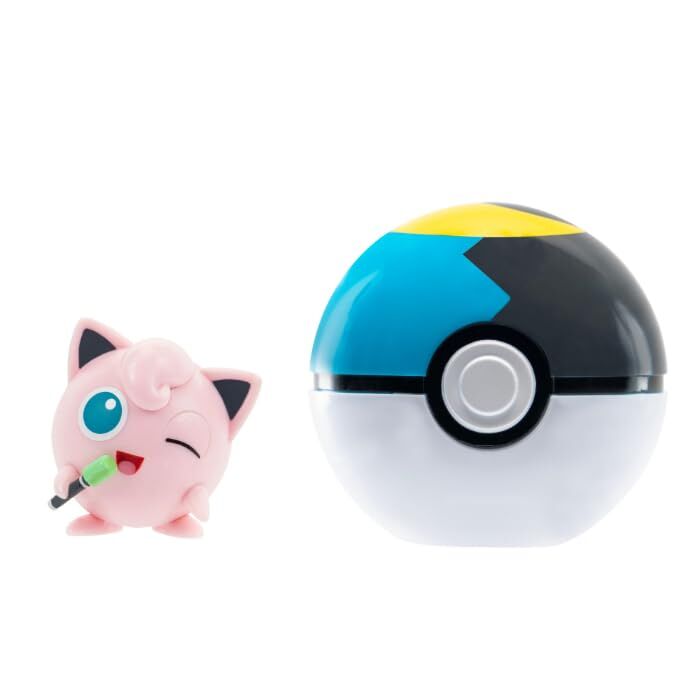 Pokémon  | Pummeluff und Mondball | 5cm Clip 'N' Go