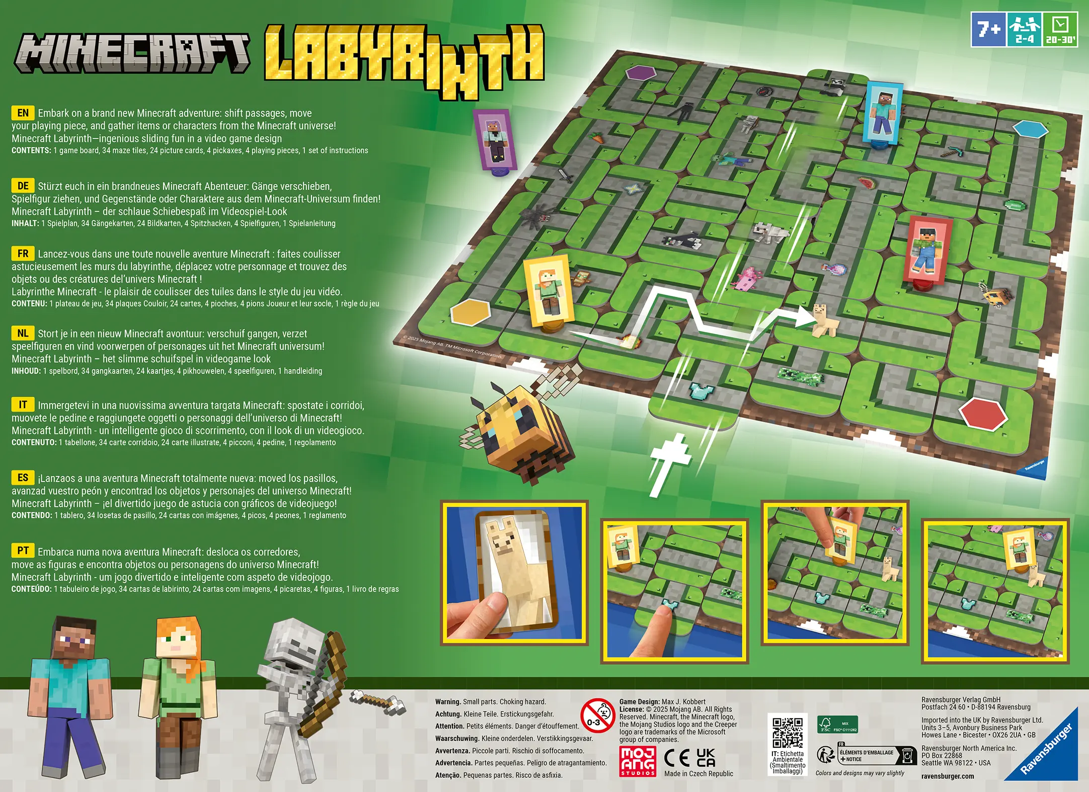 Ravensburger | Minecraft Labyrinth | Gesellschaftsspiel