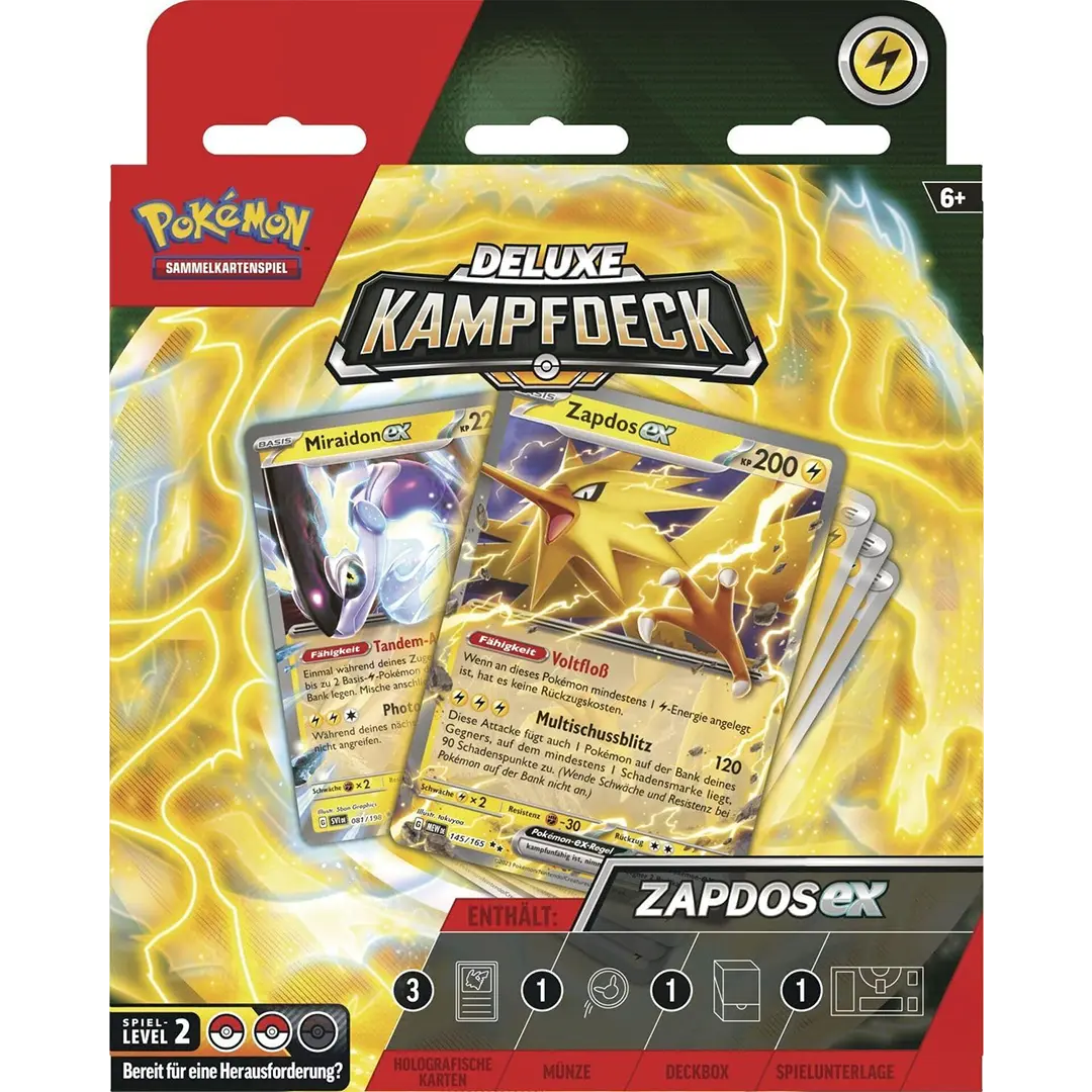 Pokémon TCG | Vulnona/Zapdos Ex | Deluxe Kampfdeck (DE)