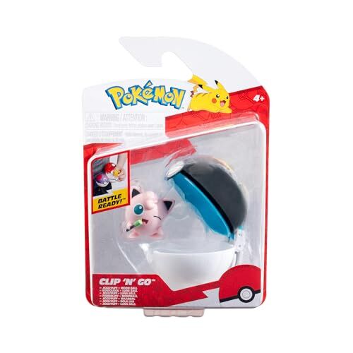 Pokémon  | Pummeluff und Mondball | 5cm Clip 'N' Go