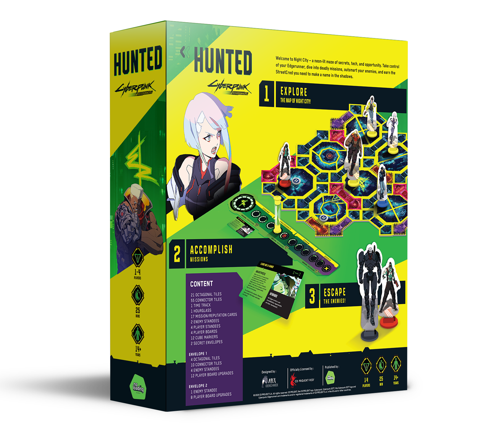 No Loading Games | Cyberpunk: Edgerunners – Hunted | Boardgame