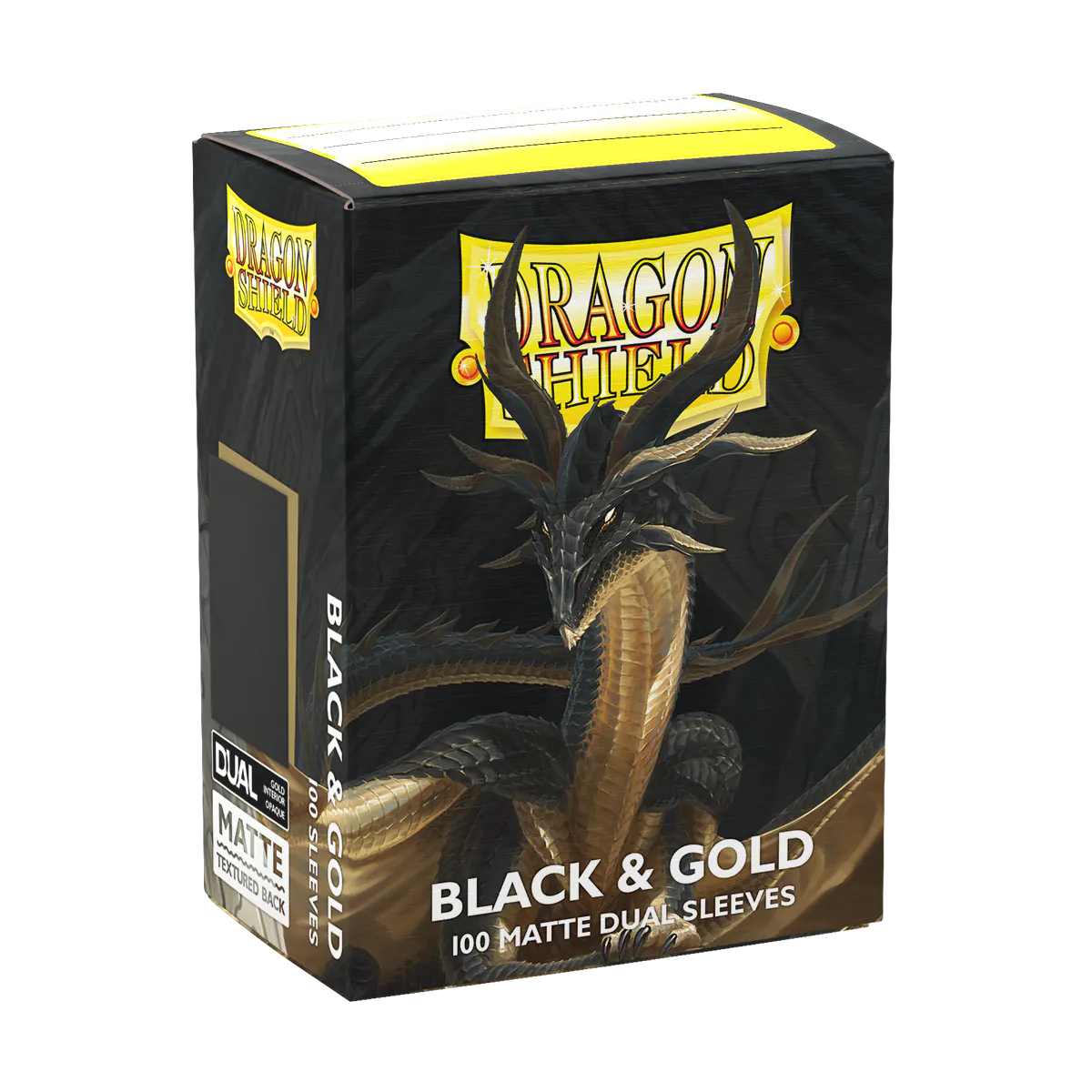 Dragon Shield: Black & Gold - Matte Dual Sleeves - Standard Size (2/8)