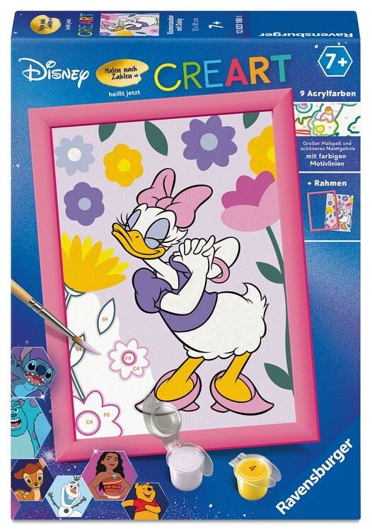 Ravensburger | Blumenzauber mit Daisy Duck CreArt Malen nach Zahlen | Disney