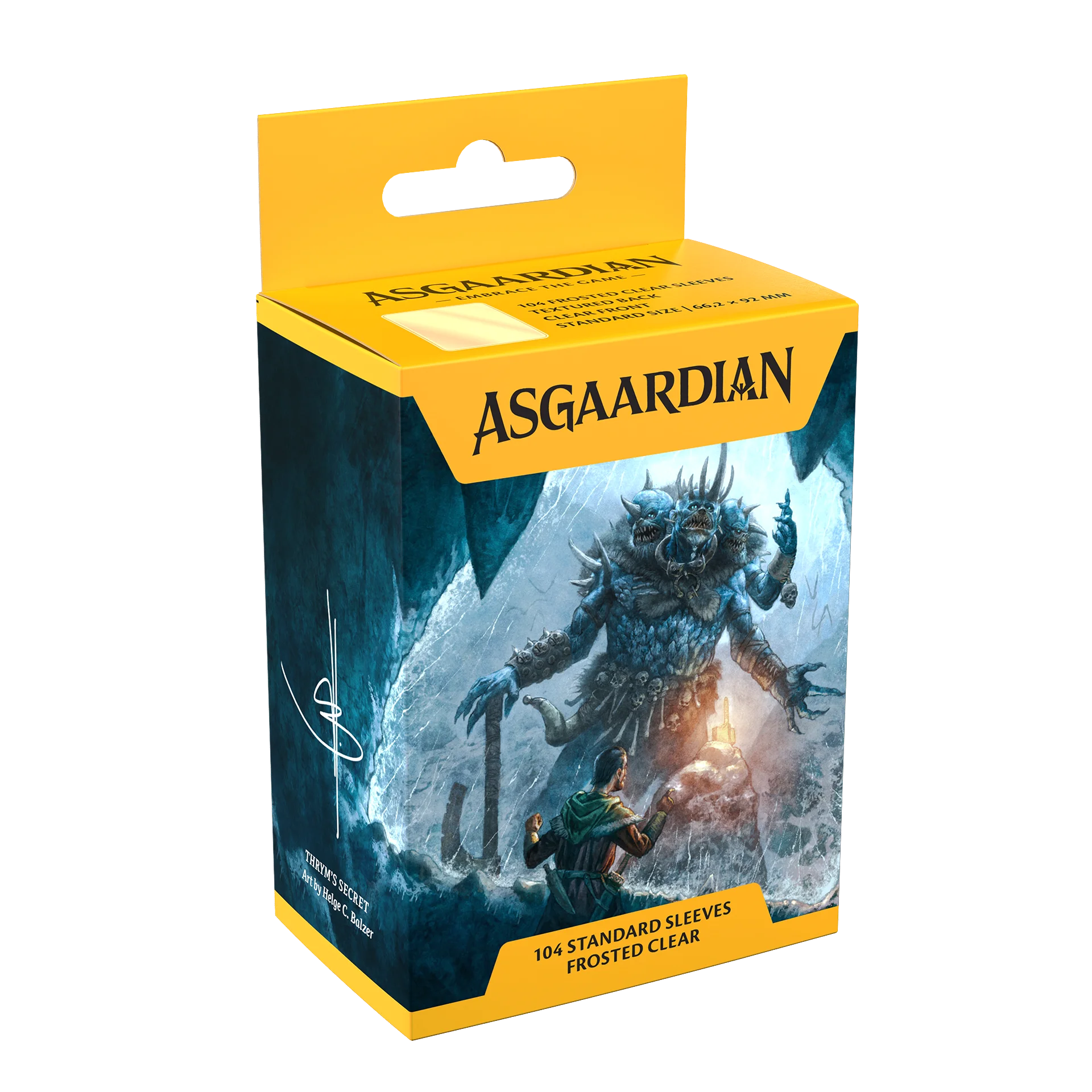 Asgaardian Aps | Frosted Clear | 104 Standard Sleeves