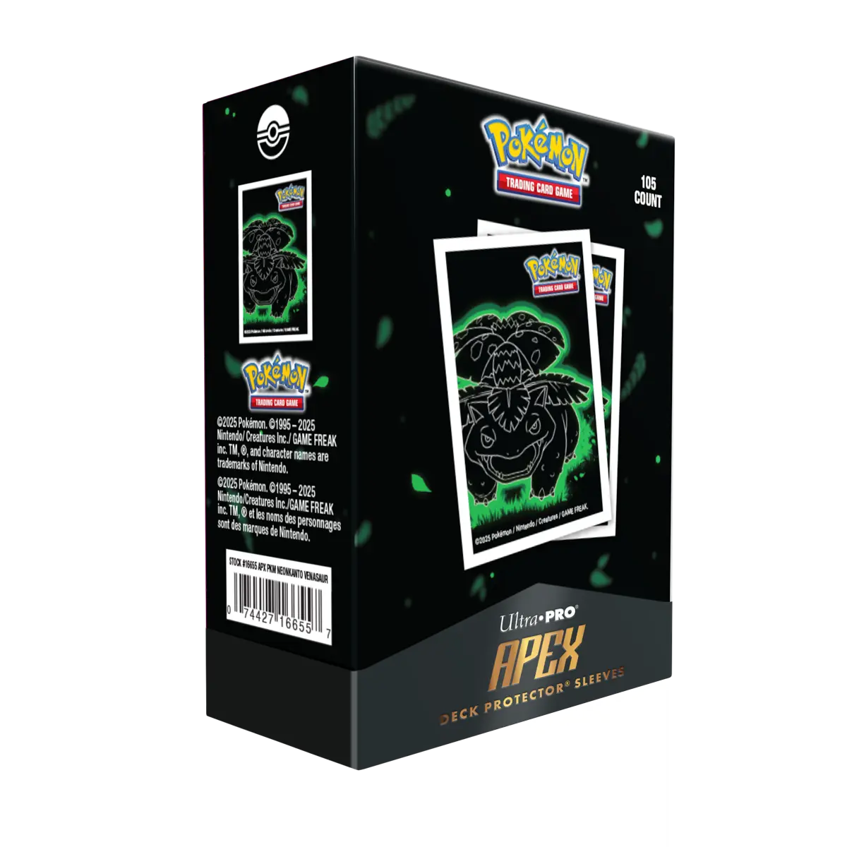 Ultra Pro | Neon Kanto Venusaur  | APEX Deck Protector® Sleeves 105ct