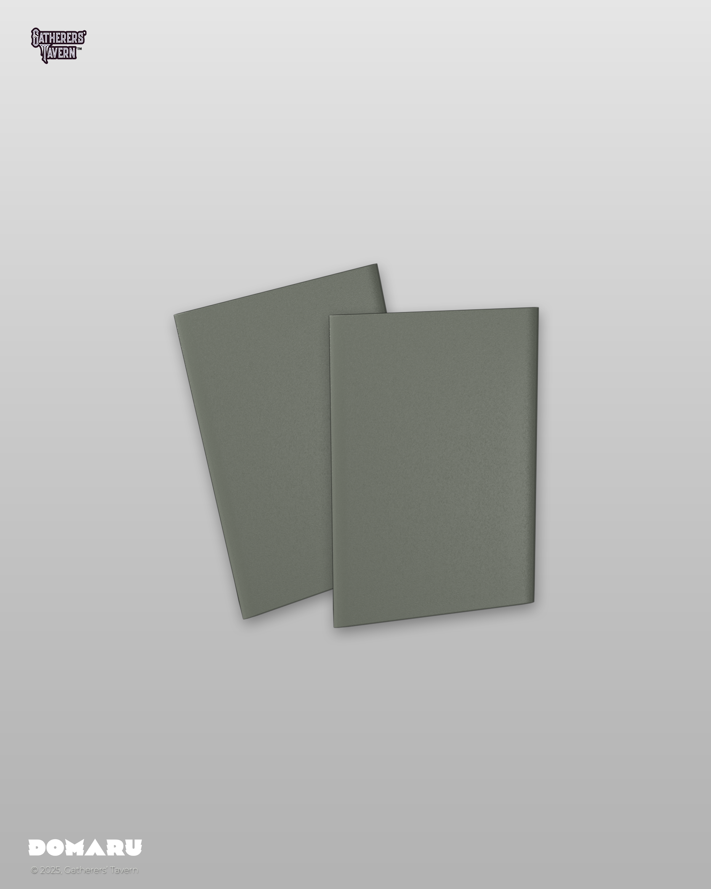 Gatherers' Tavern | Regular Fit Standard Sleeves Gargoyle Grey | Domaru (100 Sleeves)