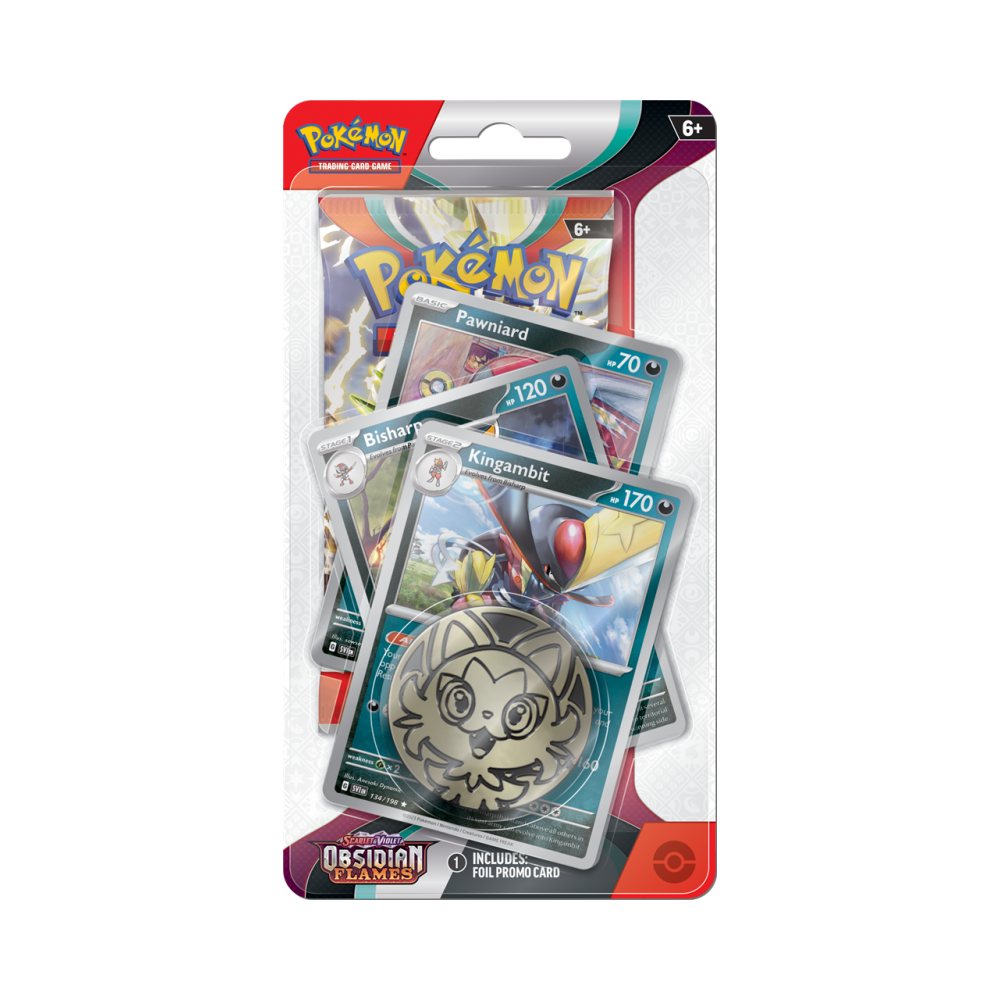 Pokémon TCG: Obsidian Flames (SV3) - Premium Checklane Blister Kingambit (EN)