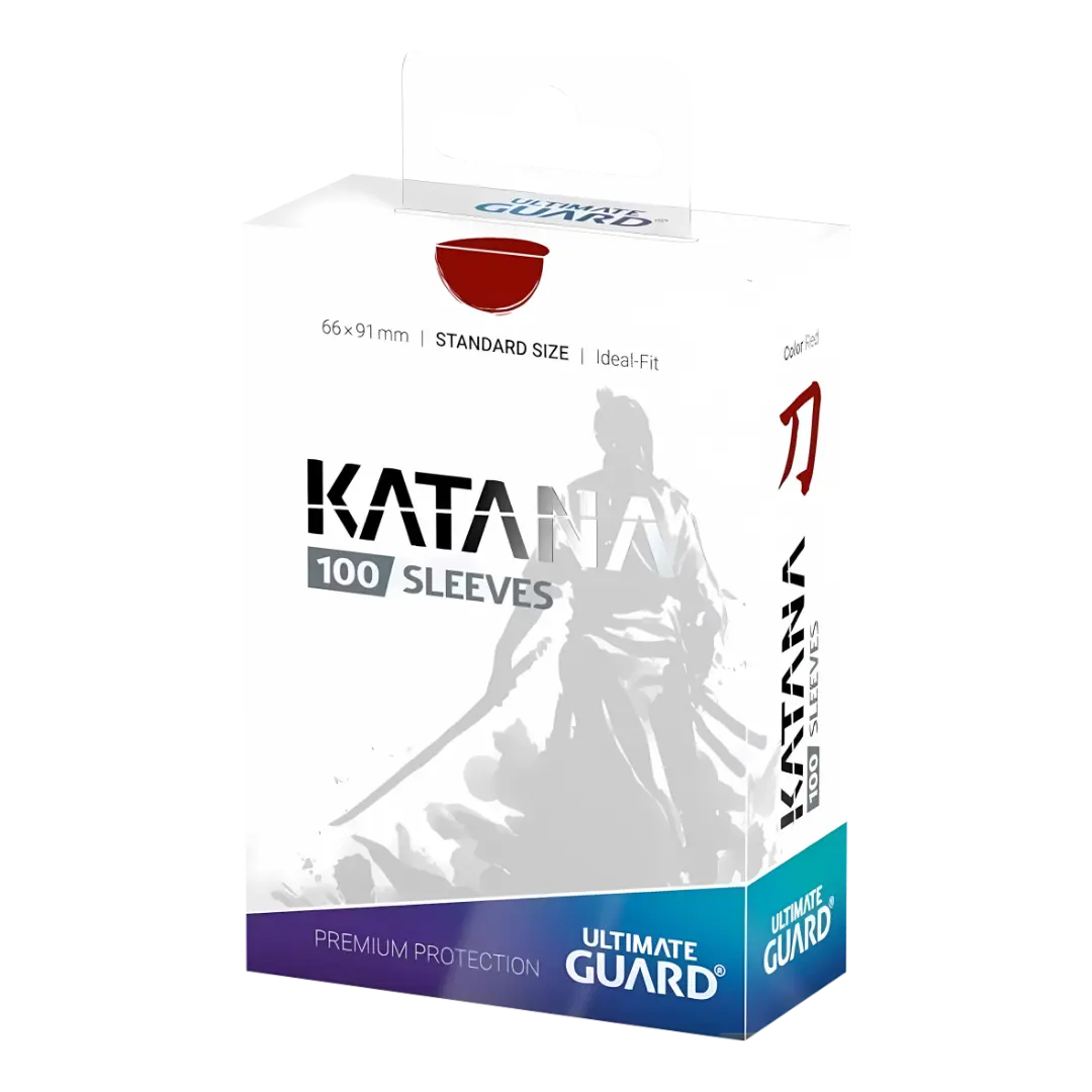 Ultimate Guard | Katana Sleeves | Standard Size (100) Rot