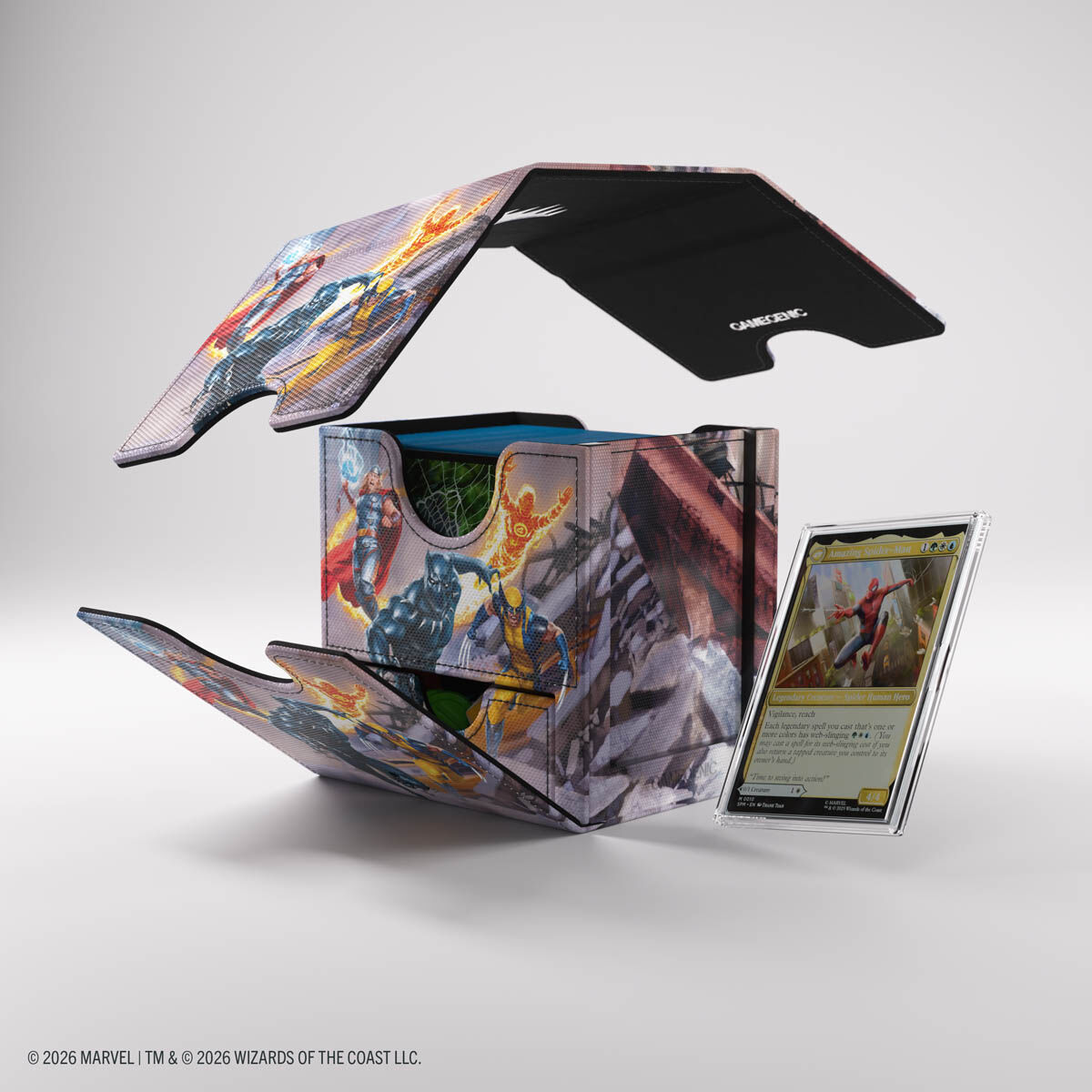 Gamegenic | Marvel Super Heroes - Marvel Super Heroes | Deckbox Sidekick PRO 100+ XL