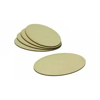 Kraken Wargames | MDF Base Oval | 120x92mm (5 Stück)