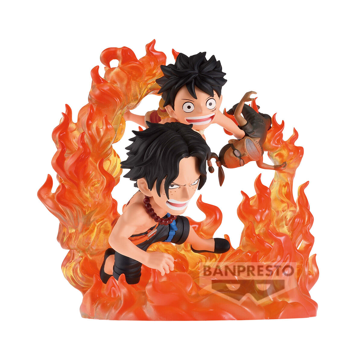Banpresto | Portgas D Ace & Monkey D Luffy World Collectable Figure (10cm) | One Piece