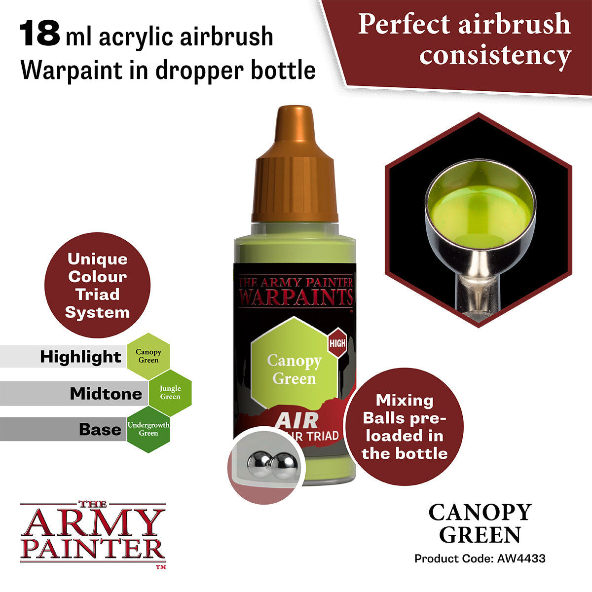 The Army Painter - Canopy Green - Warpaints Air