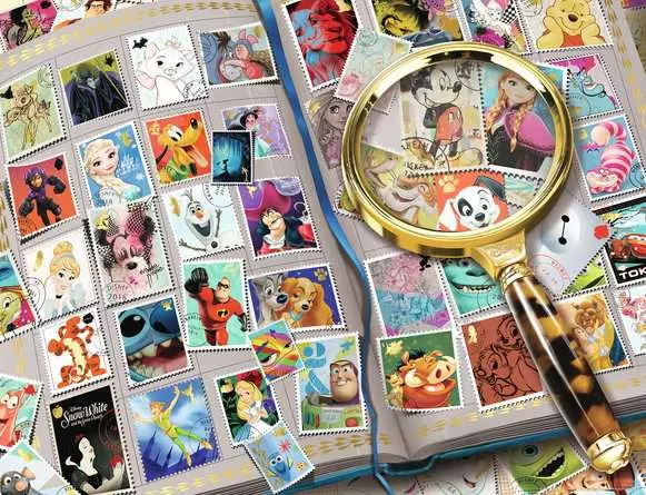 Ravensburger | Disney Classics Meine liebsten Briefmarken | 2000 Teile Puzzle