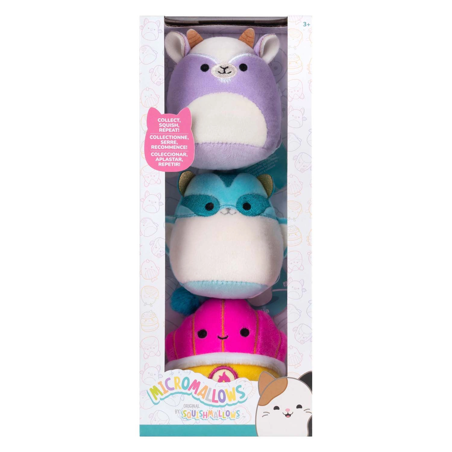 Jazwares | Squishmallows Micromallows: Tia, Mariska & Louden | 3er Set Plush (6cm)