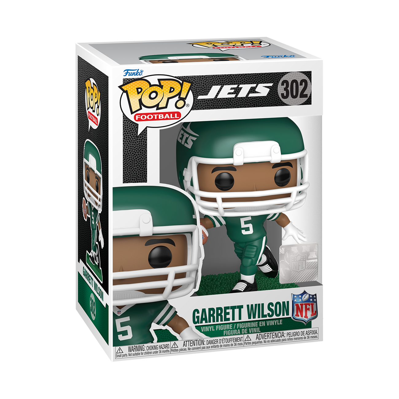 POP! NFL: Garrett Wilson (Green and White Uniform) - NFL