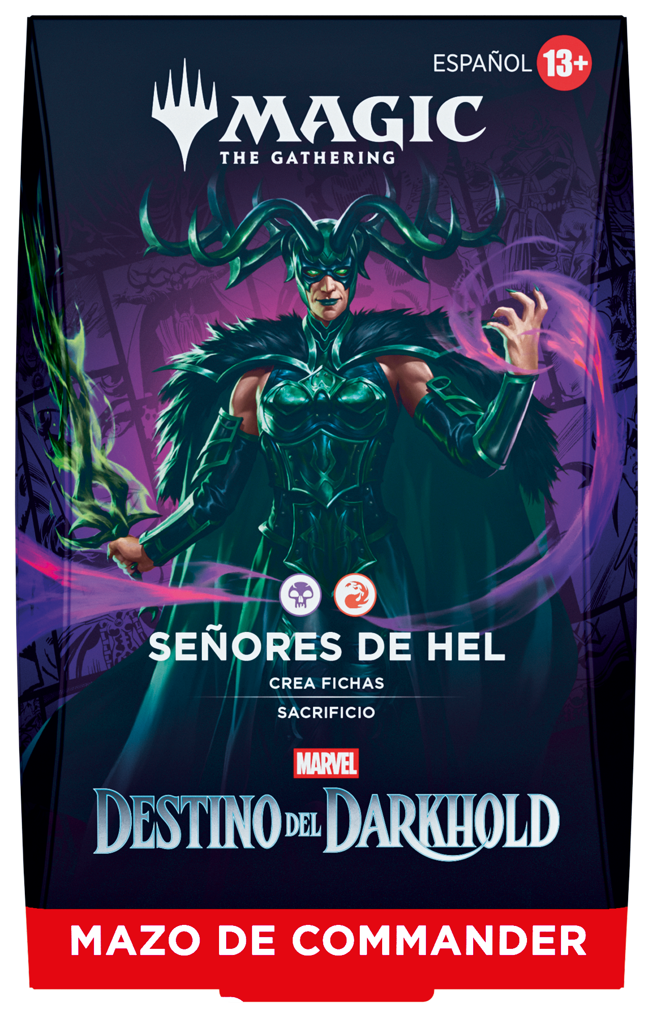 Magic: The Gathering | Marvel Darkhold Destiny | Commander Deck Display (4 Stk.) (ES)