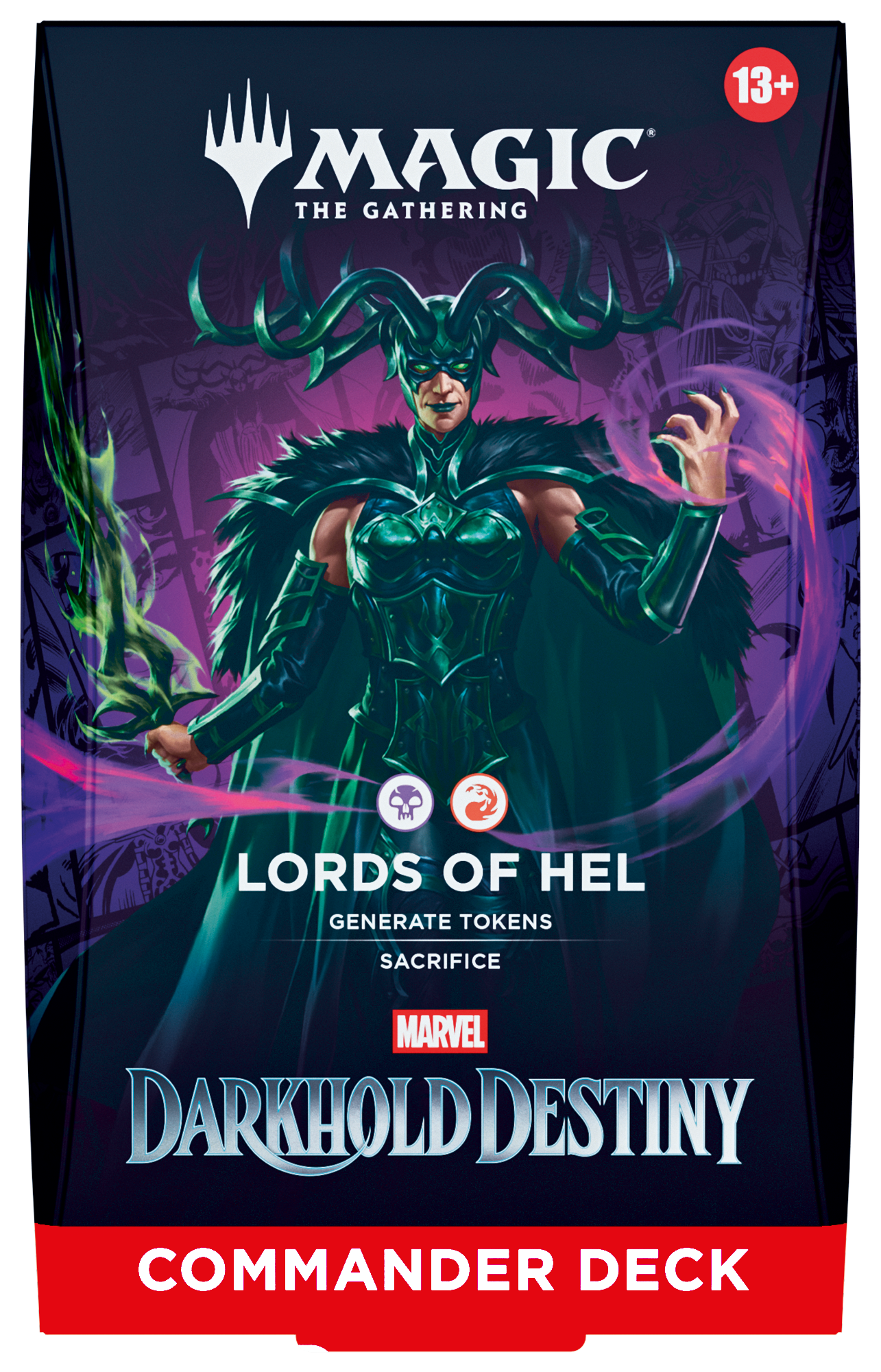 Magic: The Gathering | Marvel Darkhold Destiny | Commander Deck Display (4 Stk.) (EN)