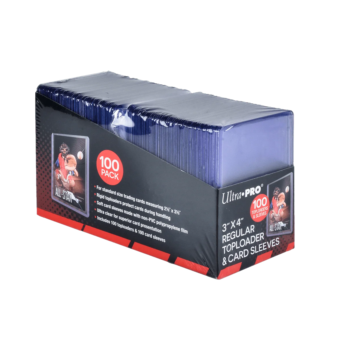 Ultra Pro - 3"x4" Regular Toploader + Soft Sleeves - 100ct